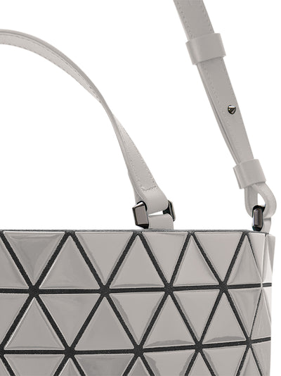 CRYSTAL GLOSS Handbag (Small) (Greige)