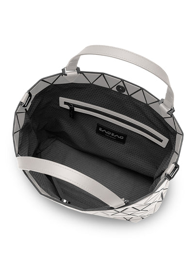 CRYSTAL GLOSS Handbag (Small) (Greige)