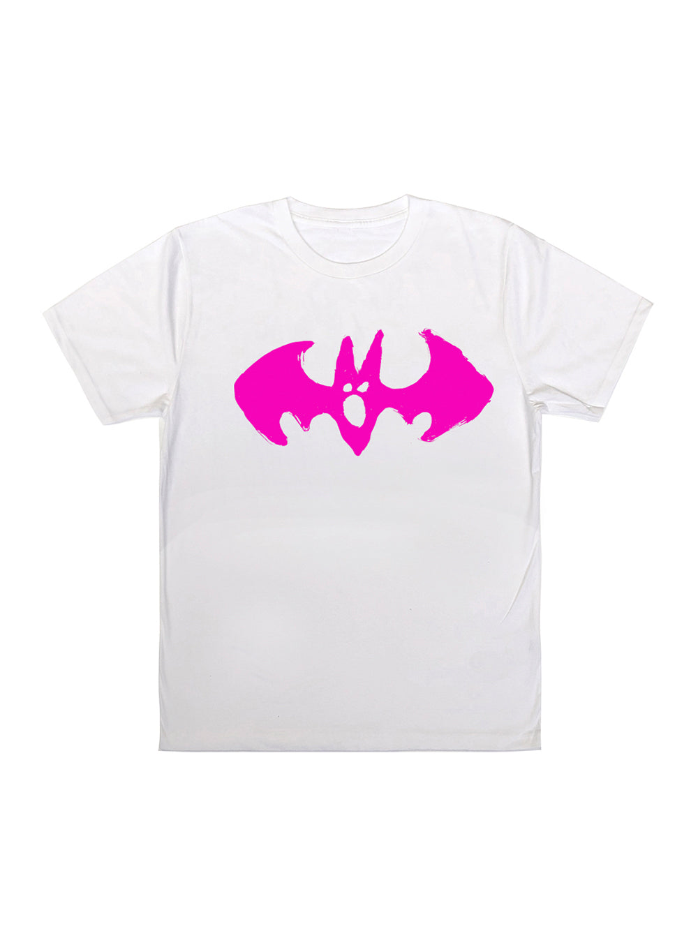 Bat-Pink-T-shirt-White-1