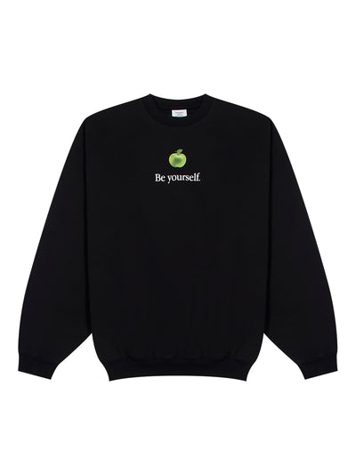 Be Yourself Oversized Sweatshirt (Black)