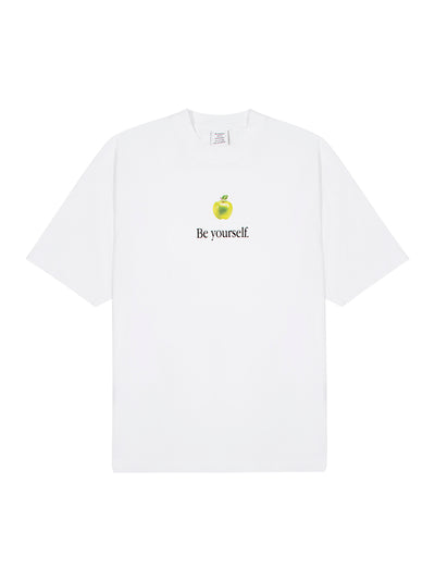 Be Yourself Oversized T-Shirt (White)