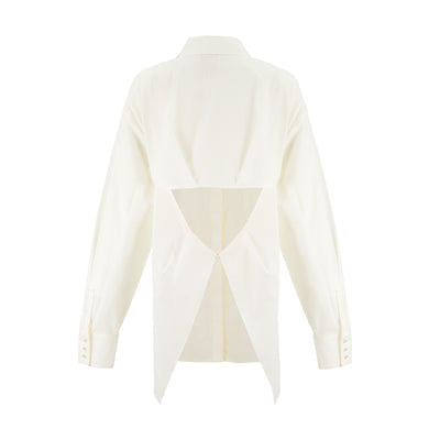 Bec + Bridge Kelziera Open Back Shirt (White)