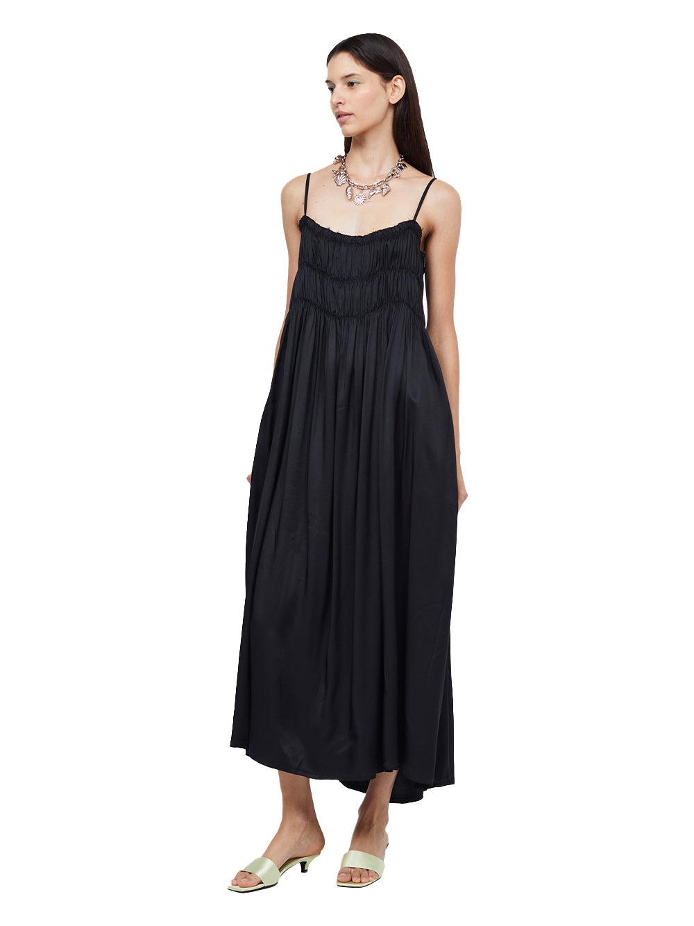 Dali Maxi Shift Dress (Black)