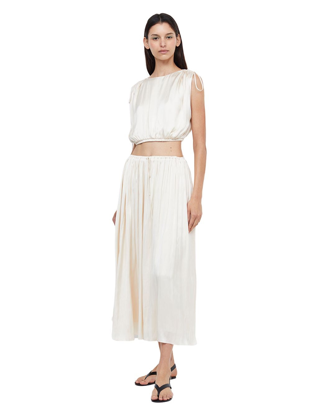 Paradise Maxi Skirt (Ivory)