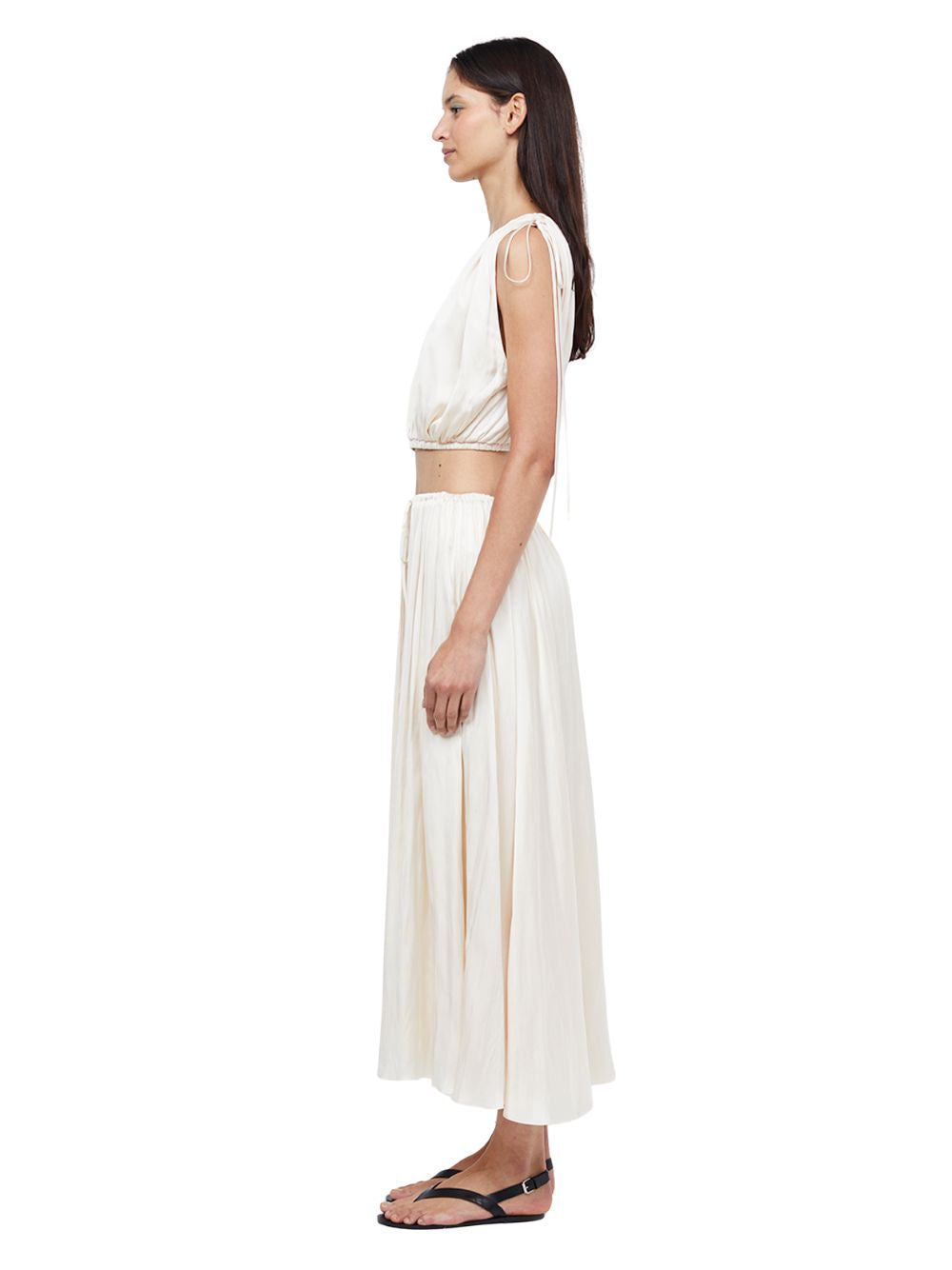 Paradise Maxi Skirt (Ivory)
