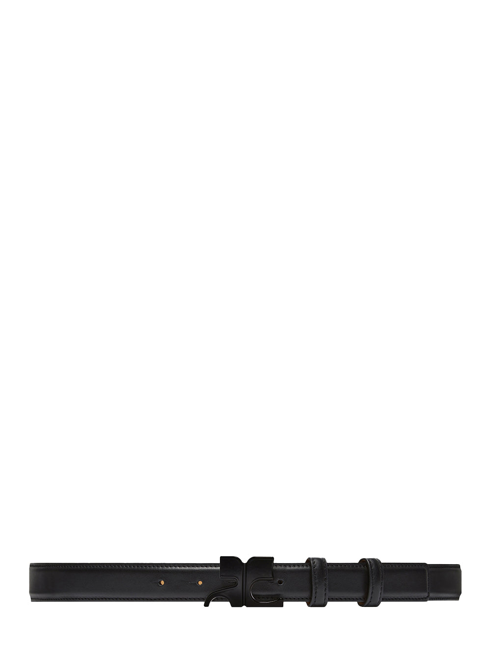 Belt AC Leather (25 mm.) (Black/Black)