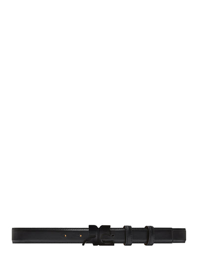 Belt AC Leather (25 mm.) (Black/Black)