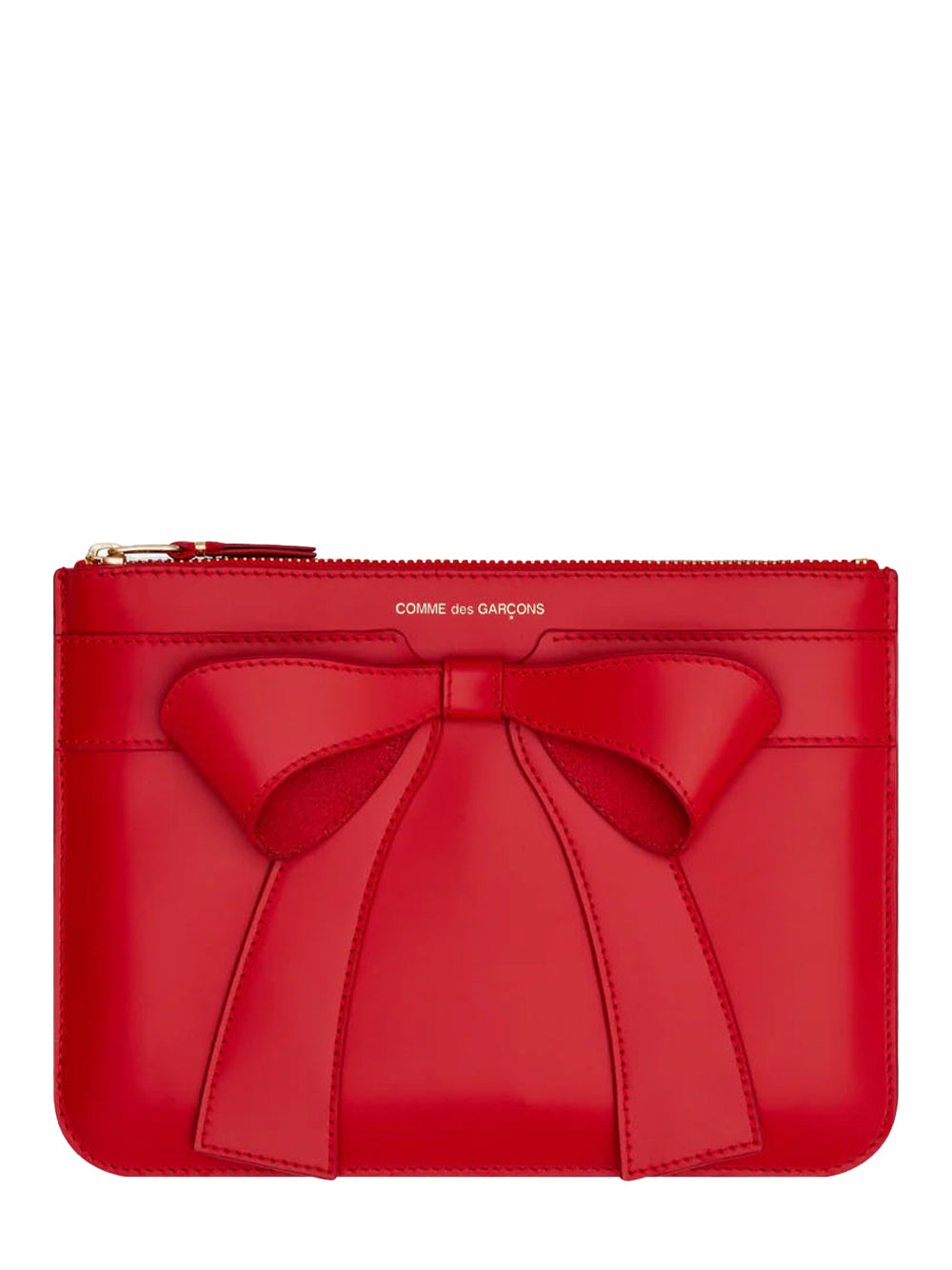 Big Bow Zip Pouch (Red)