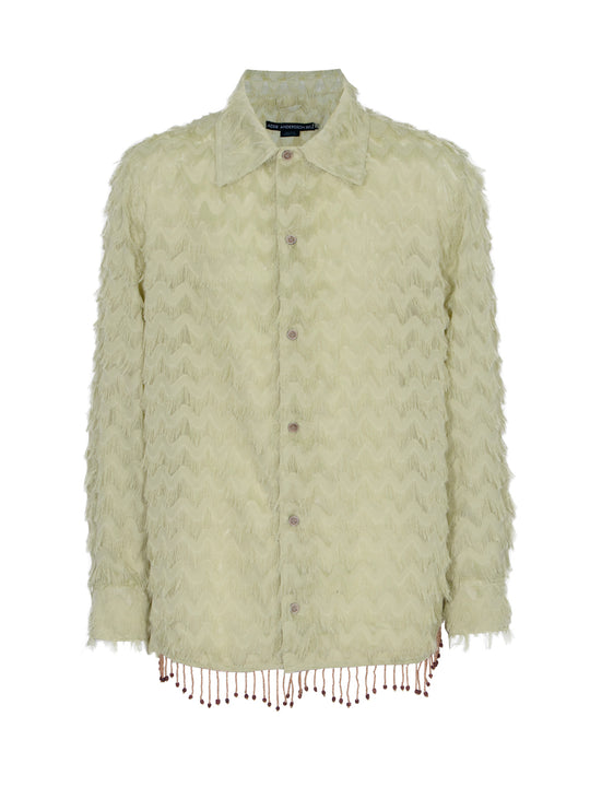 Bird Shaggy Long Shirts (Olive)