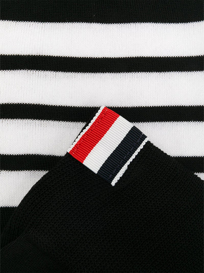 Mid-calf Cotton 4-Bar Socks (Black)