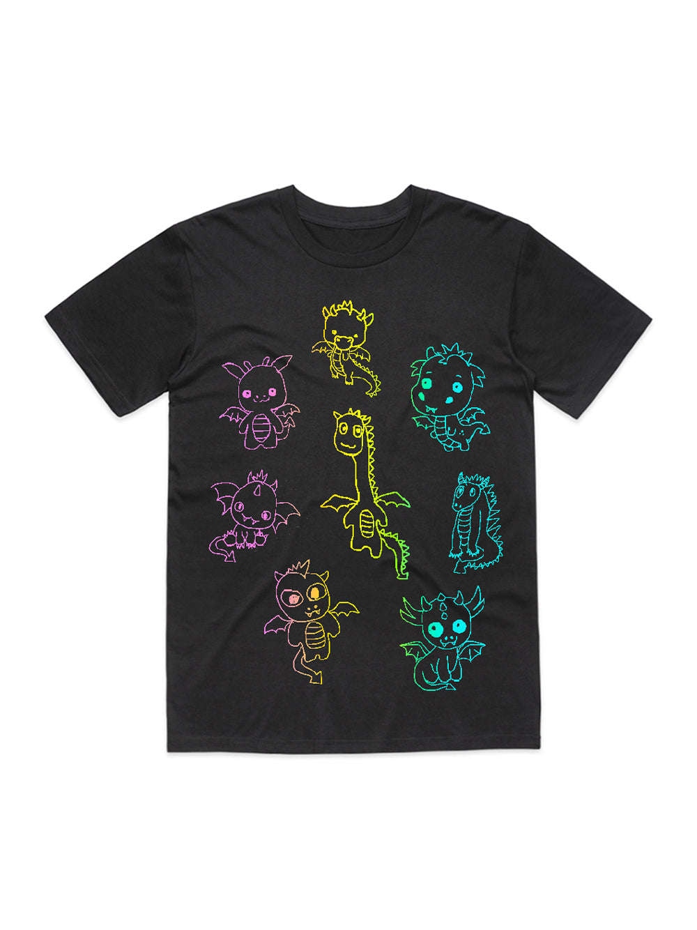 Dragon Group Marble T-Shirt (Black)