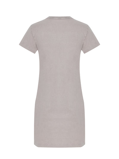 Blade Logo-Embossed Minidress (Washed Oyster)