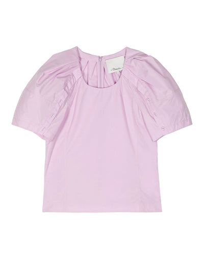 Bloom Sleeve Scoop Neck Top (Wisteria)