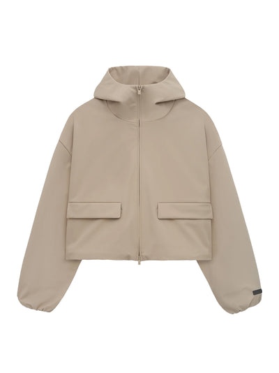 Bonded Nylon Hooded Anorak (Desert Sand)