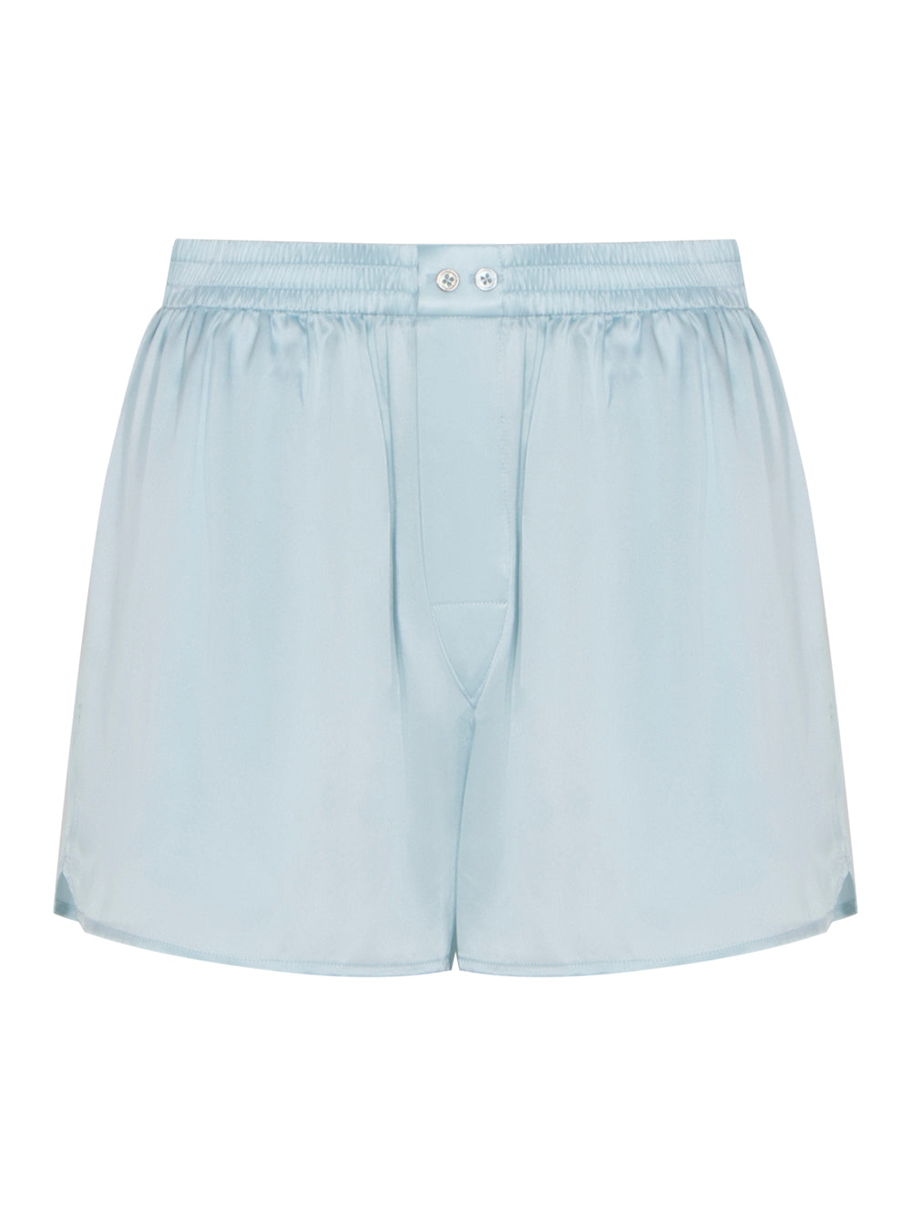 Boxer Short With Tulle Cut Out Back Panel (Shine Blue)