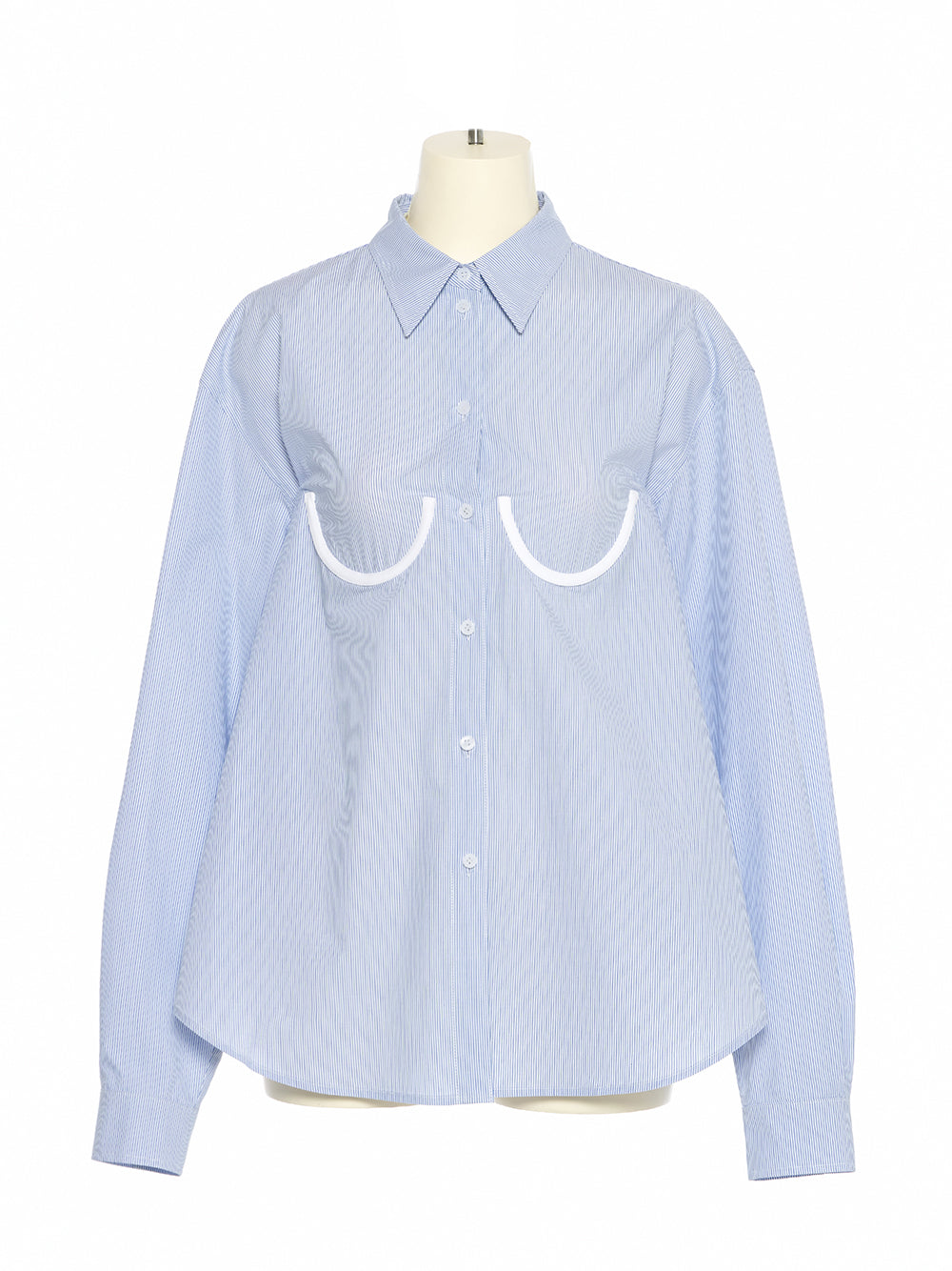 Bra Detail Shirt (Blue)