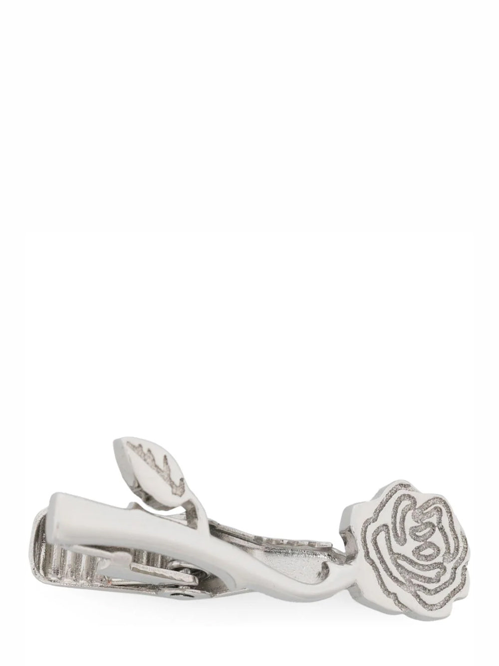 Brass Rose Icon Tie Bar (Silver)