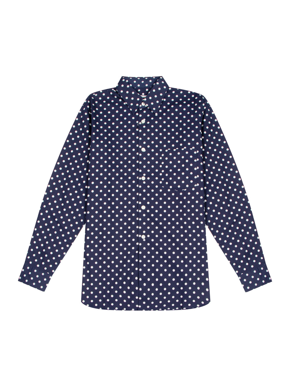 Broad Dot Shirt (Navy)