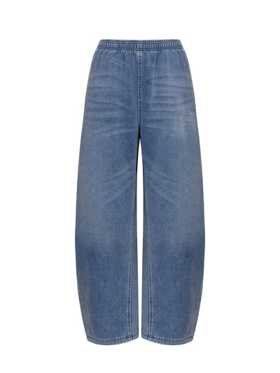 Brushed Denim Sweatpant (Washed Light Blue)