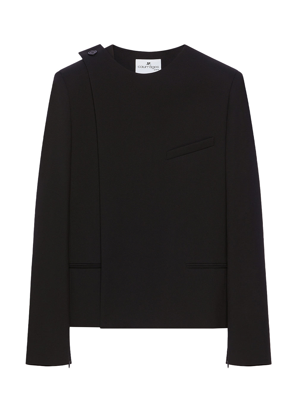 Buckle Tailored Jacket (Black)