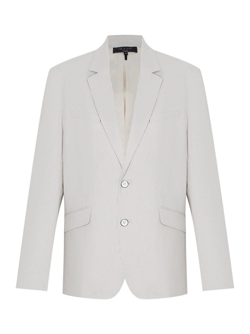 Butler Striped Stretch Cotton Blazer (Grey Stripe)