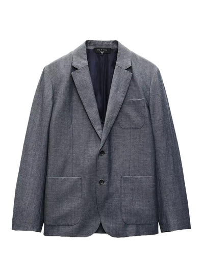 Butler Wool-Blend Blazer (Blue)