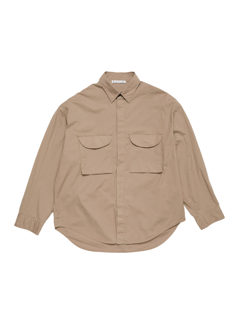 Button-Up Shirt (Taupe Brown)