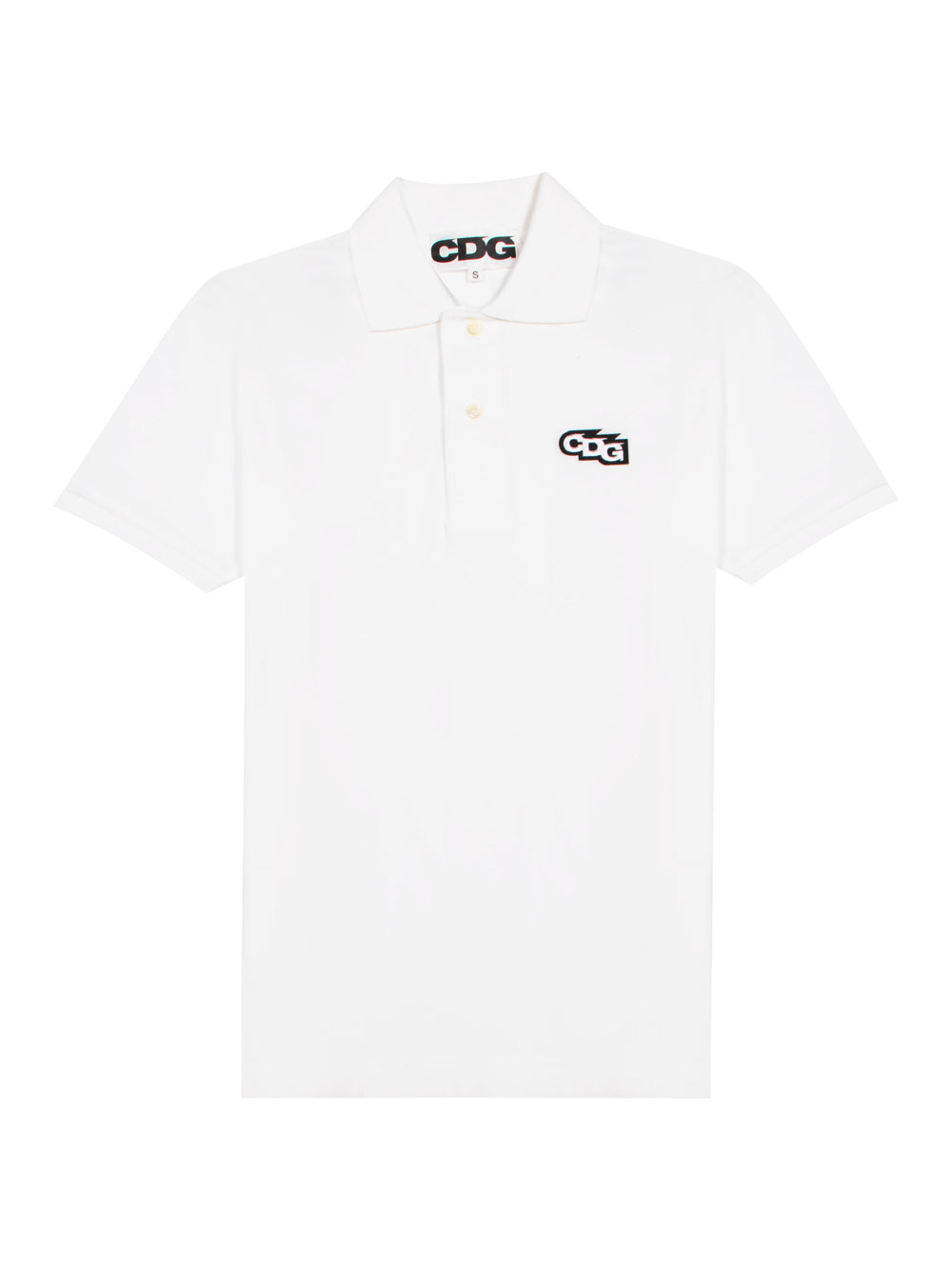 CDG Patch Polo Shirt (White)