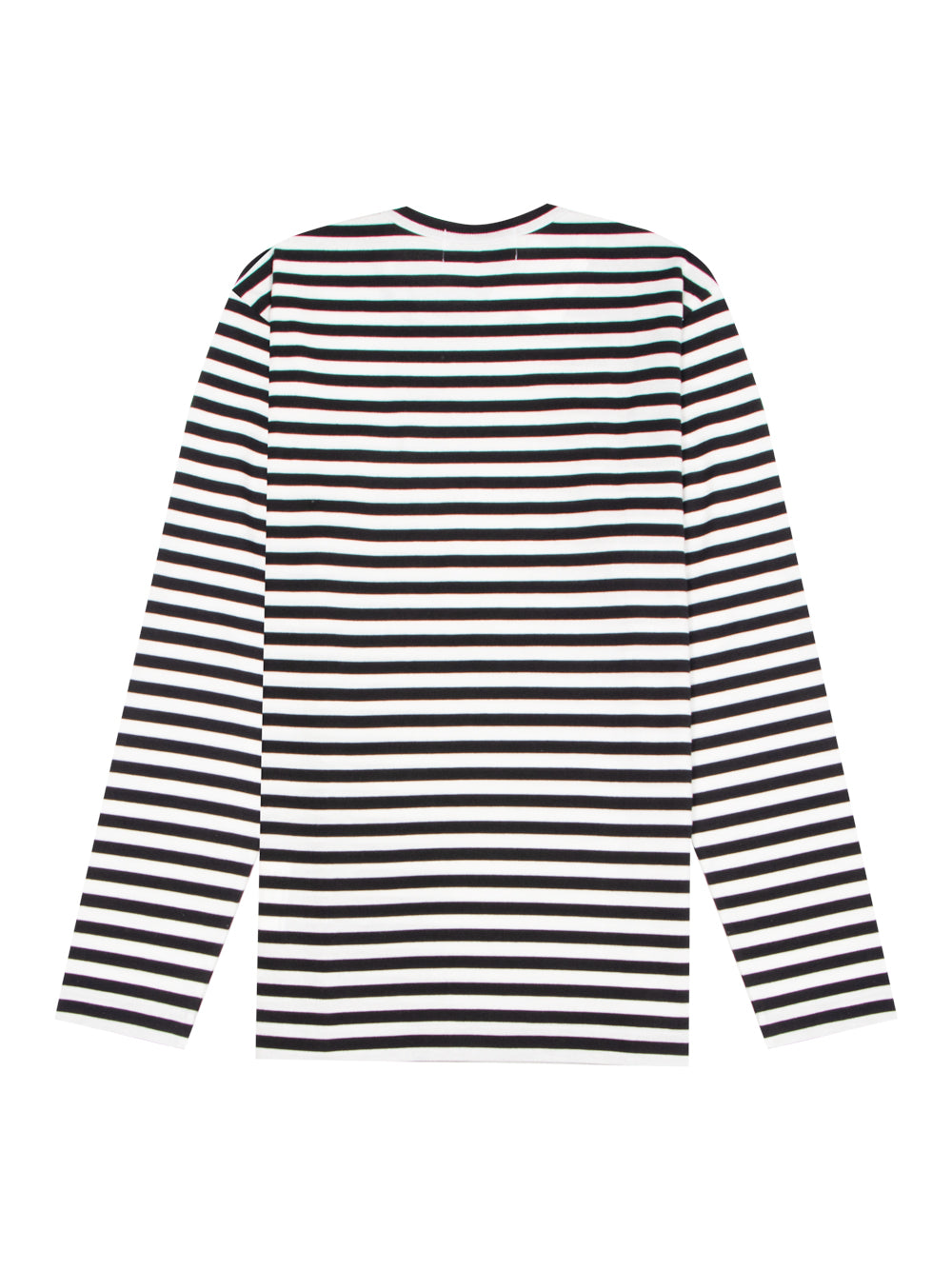 CDG Patch Long Sleeve T Shirt Black White Club21 Thailand