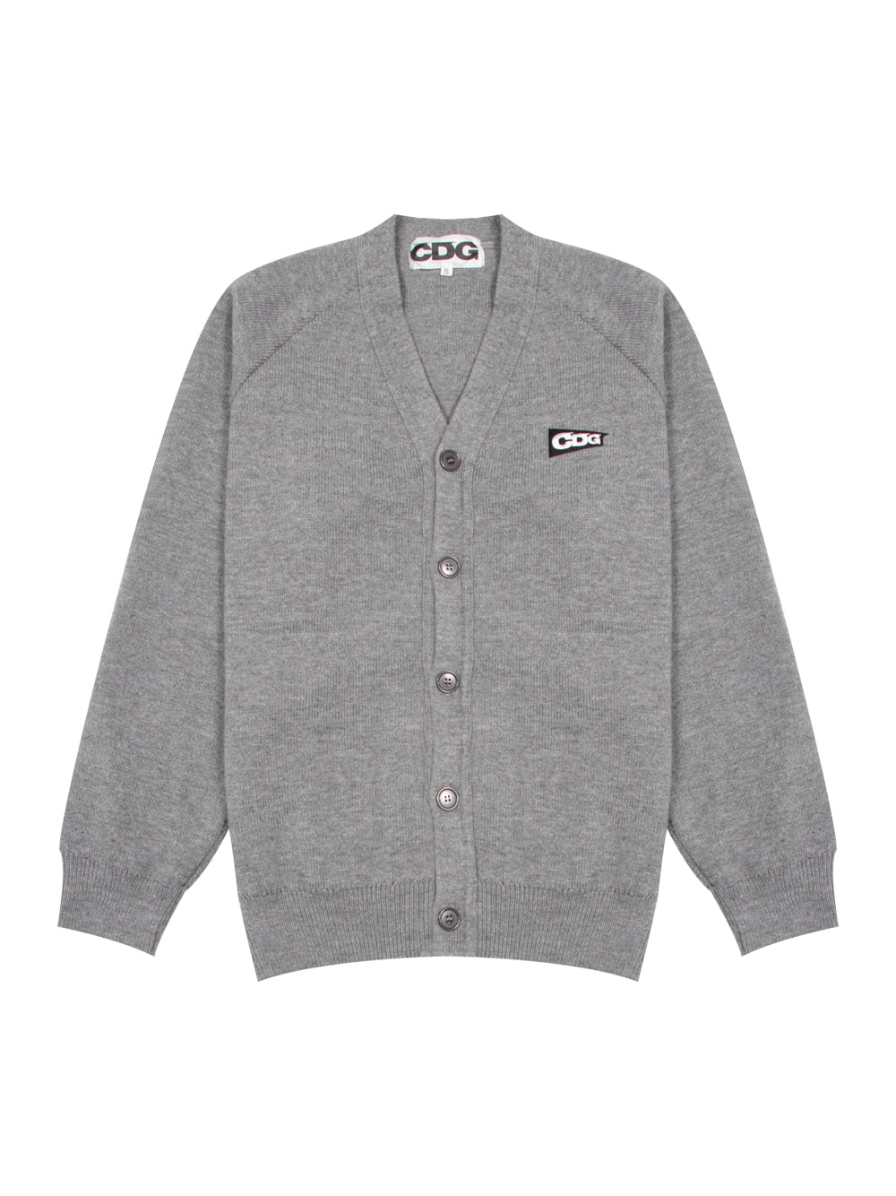 Rib Stitch Cardigan CDG Patch (Grey)