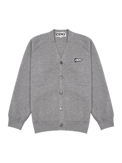 Rib Stitch Cardigan CDG Patch (Grey)