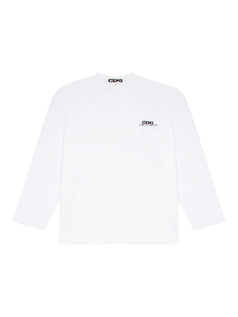 Cdg longsleeve white cheap