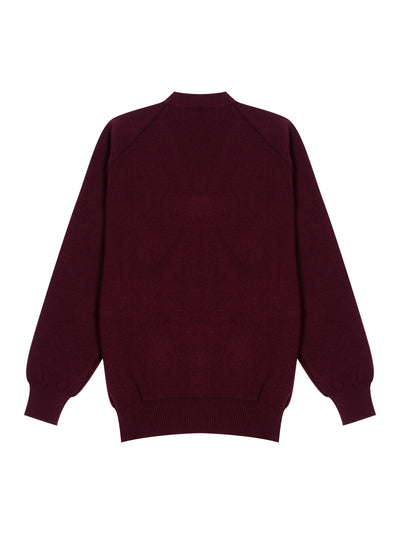 Rib Stitch Cardigan CDG Patch (Maroon)