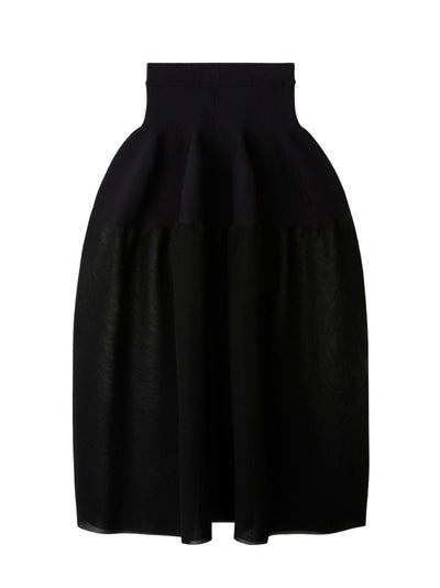 Pottery Lucent Skirt Black