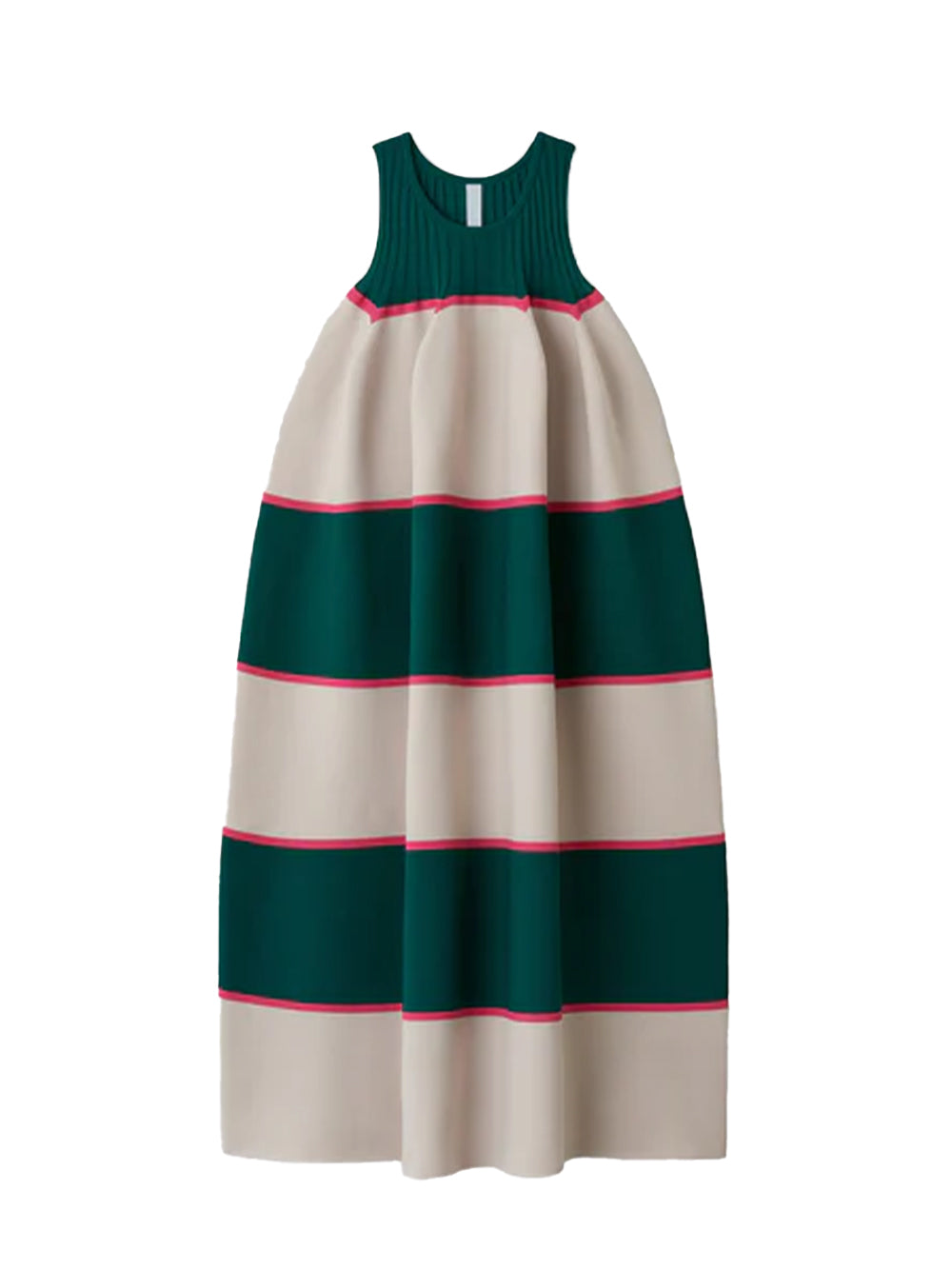 Pottery Sleeveless Bust Flare Dress Dark green Multi