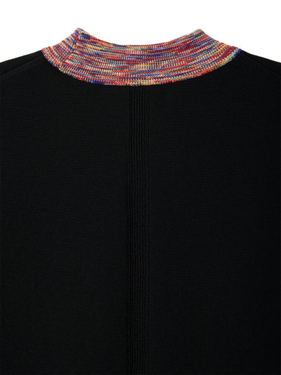 TC Garter Knikat Short Sleeve Tee Shirt ฺ(Black-Poppy Red Multi)