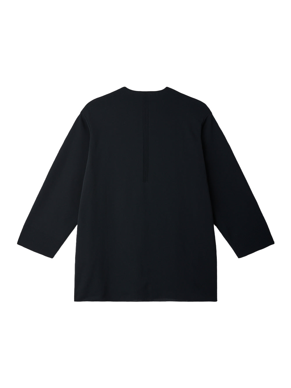 High Gauge Milan Loop Buttoned Pullover Shirt (Black)