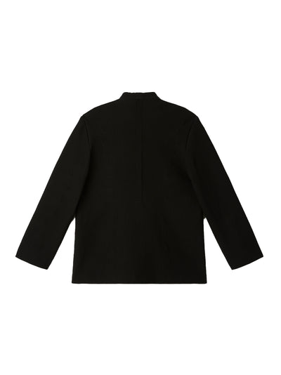 Soft Hypha Collarless Tailored Jacket Black