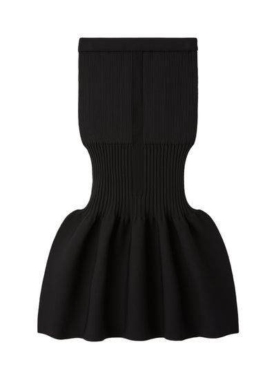 Fluted Mermaid Skirt (Black)