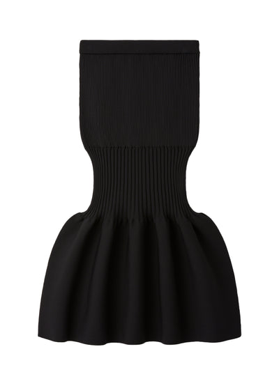 Fluted Mermaid Skirt (Black)