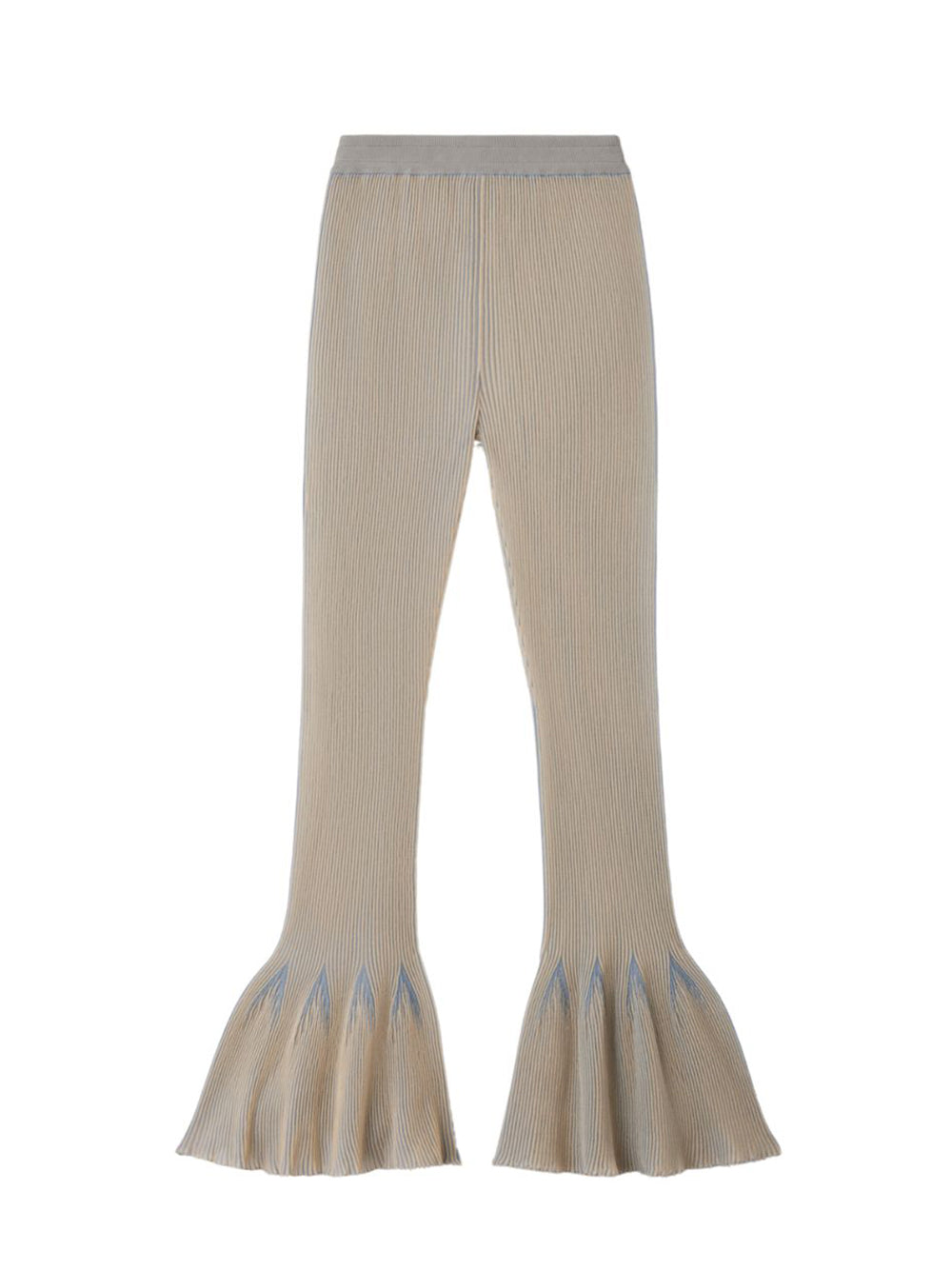 Hypha Lucent Tight Flare Pants (Robin Egg Blue-Bisque Beige)