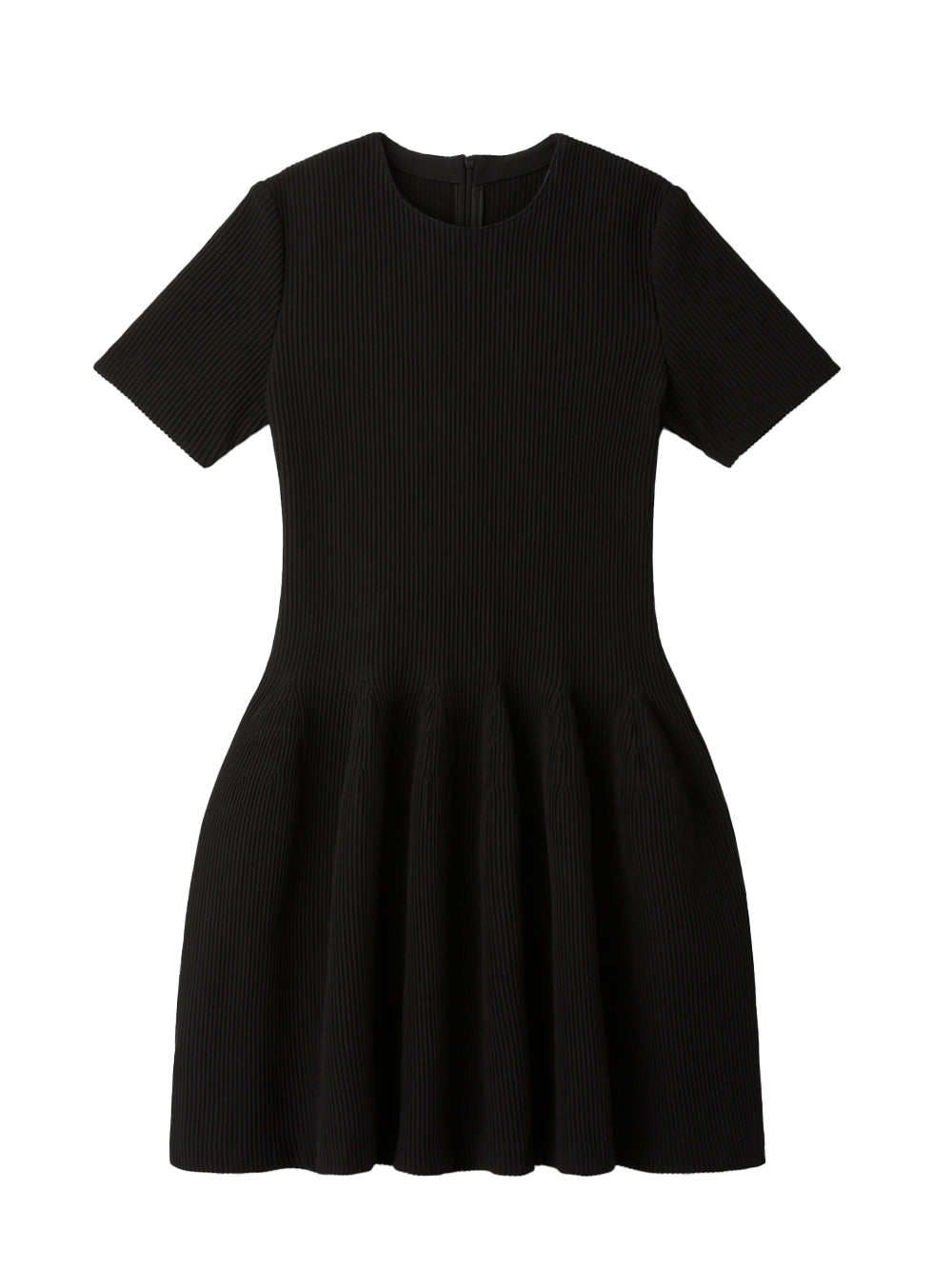 Hypha Short Sleeve Mini Dress (Black)