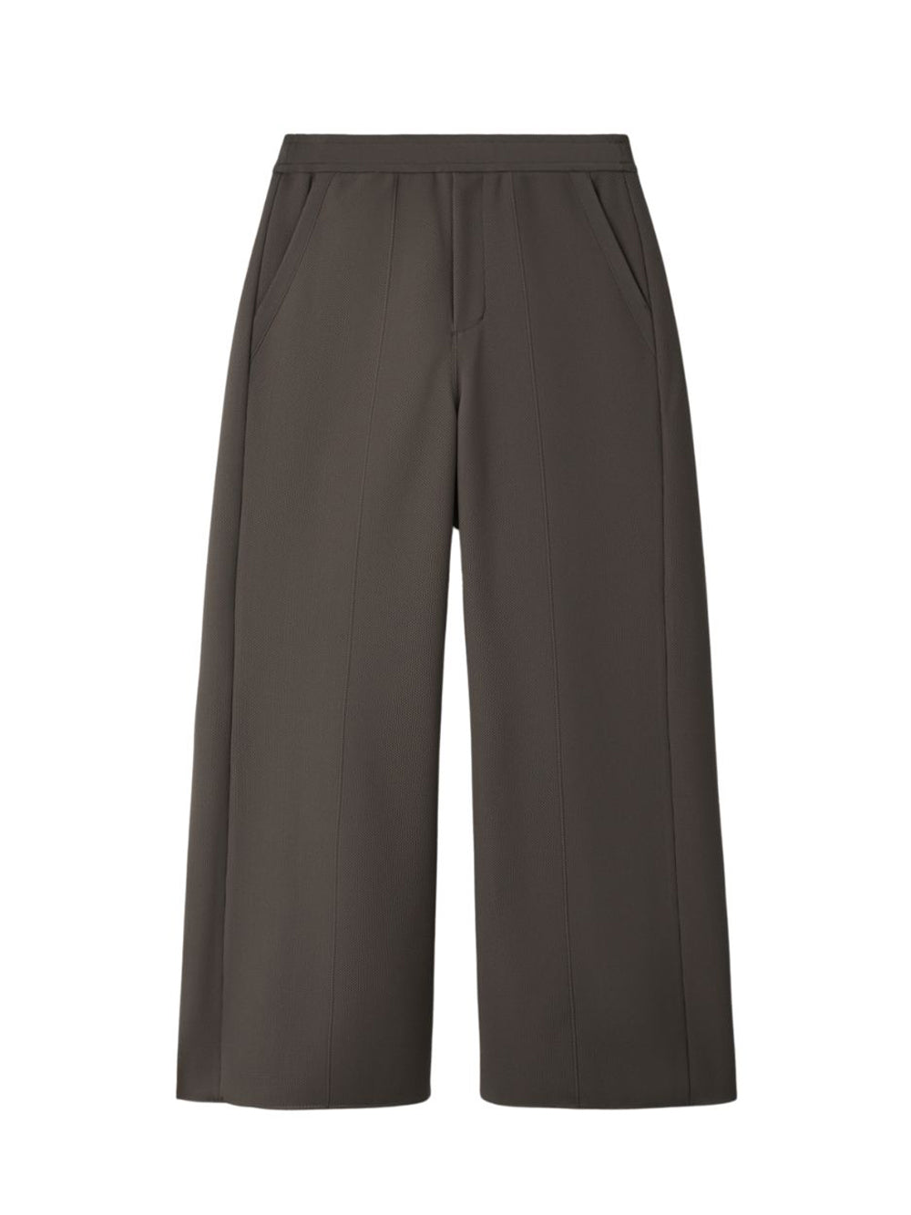 Mesh Wide Straight Pants (Iron Gray)