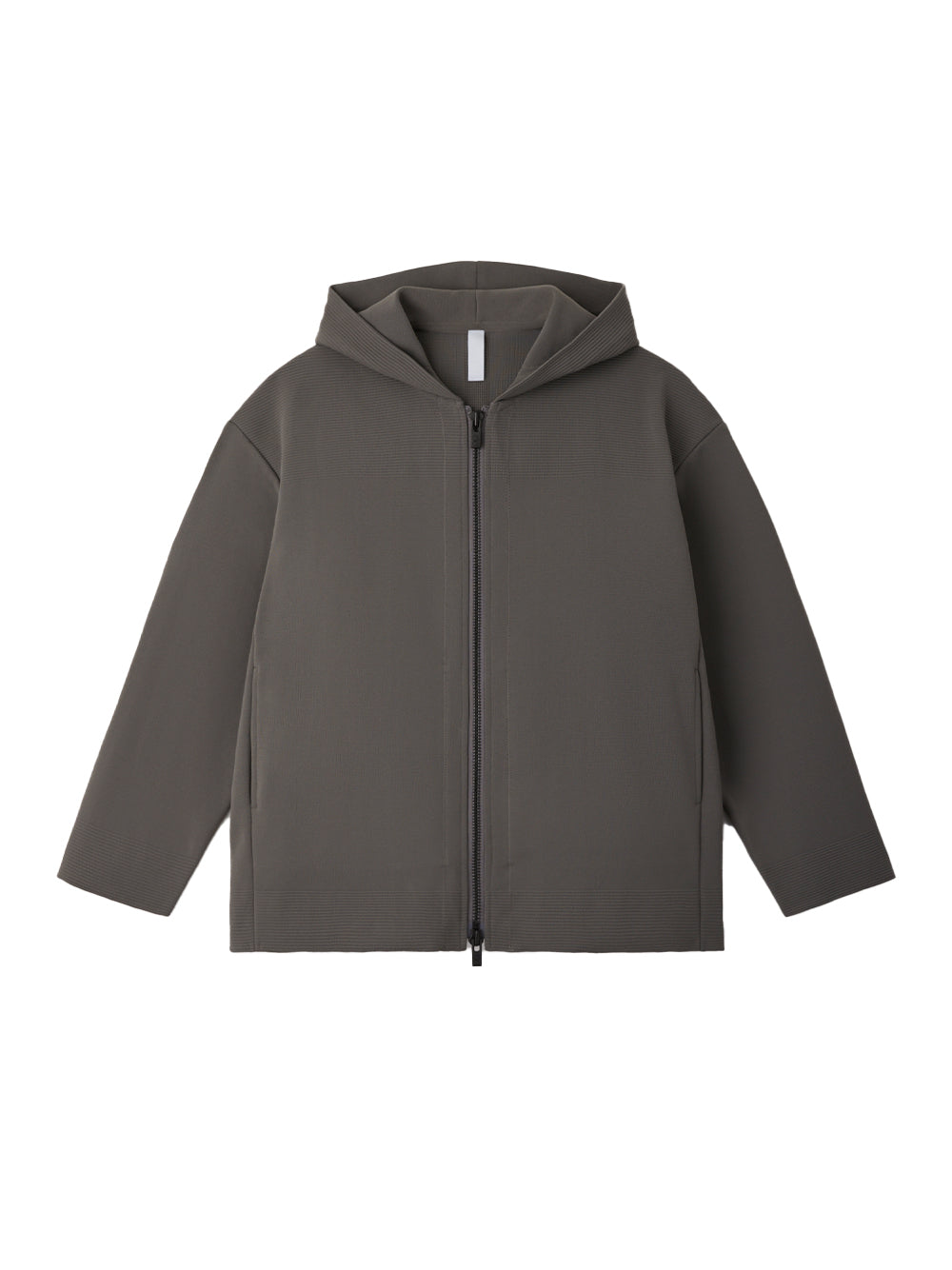 Milan Rib Hoodie Jacket (Iron Gray)