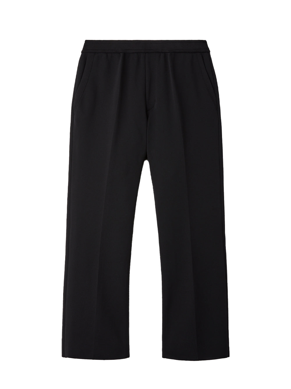 Milan Rib Straight Pants (Black)