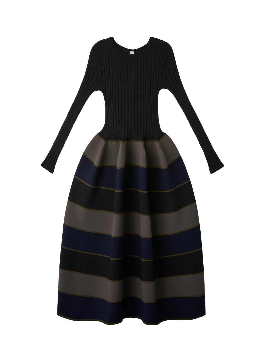 Pottery Long Sleeve Dress (Black Multi)