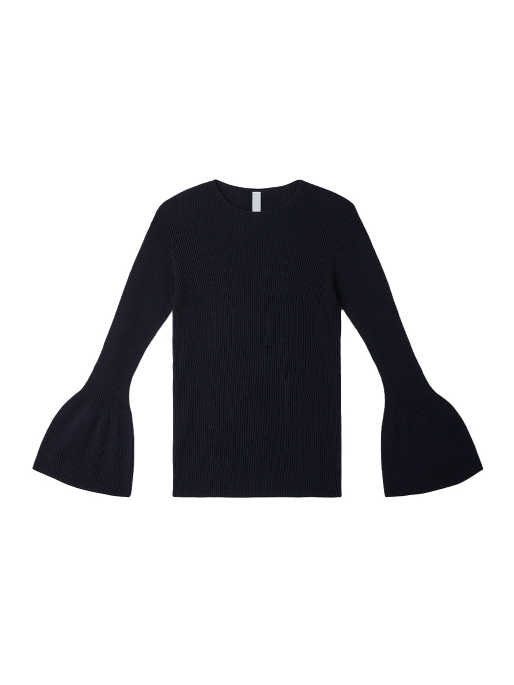 Soft Portrait Bell Sleeve Top (Navy)