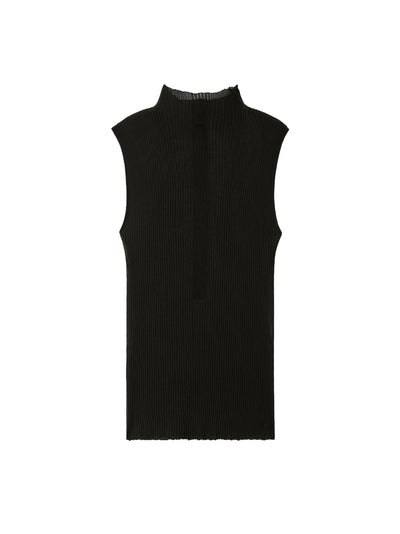 Hypha Lucent Sleeveless Top (Black)