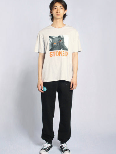Stoned (Basic-Tee) (Grey Melange)