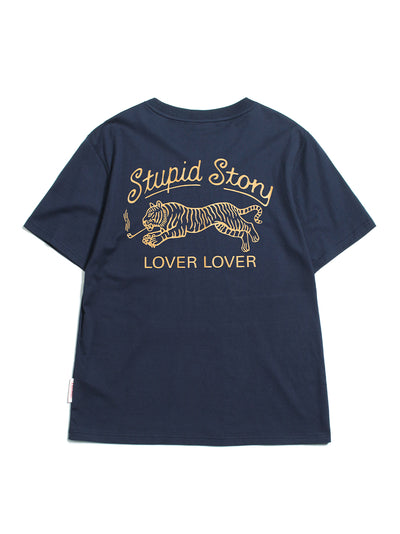 Stupid Story (Basic-Tee) (Tiger Navy)